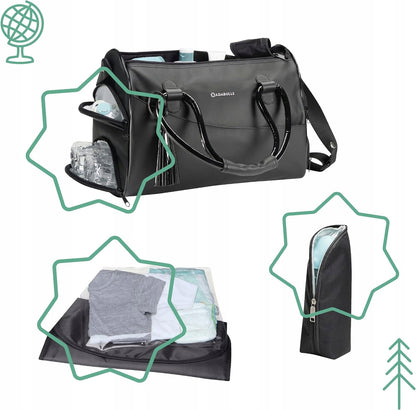BADABULLE sac pour poussette + accessoires GLOSSY