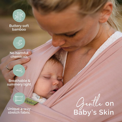 BOBA WRAP écharpe porte-bébé élastique pour porter bébé jusqu’à 15 kg