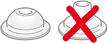 NUK 2 ustniki i 2 słomki do butelki FLEXI CUP