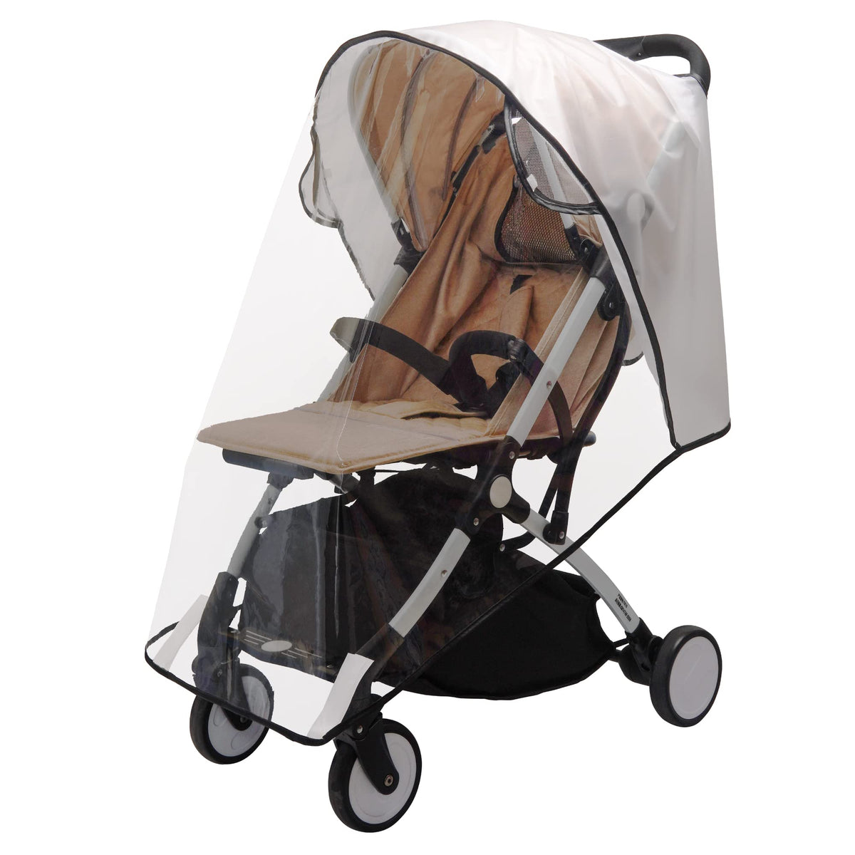 BEMECE folia przeciwdeszczowa do wózków uniwersalna, przezroczysta osłona przeciwdeszczowa do wózka dziecięcego