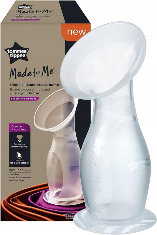 TOMMEE TIPPEE Made for Me kolektor silikonowy, bezprzewodowy, BPA free, do odciągania i zbierania mleka