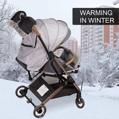 Wasserdichter Kinderwagen-Handwärmer mit Fleece – Produktfoto 2