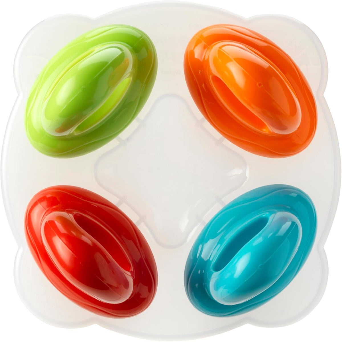 NUBY pacifier-shaped ice pop molds, 4 pieces + freezing tray