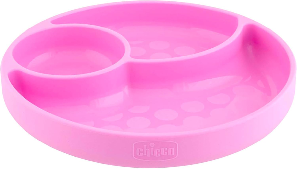 CHICCO Easy Menu assiette compartimentée en silicone avec ventouse 12 m+