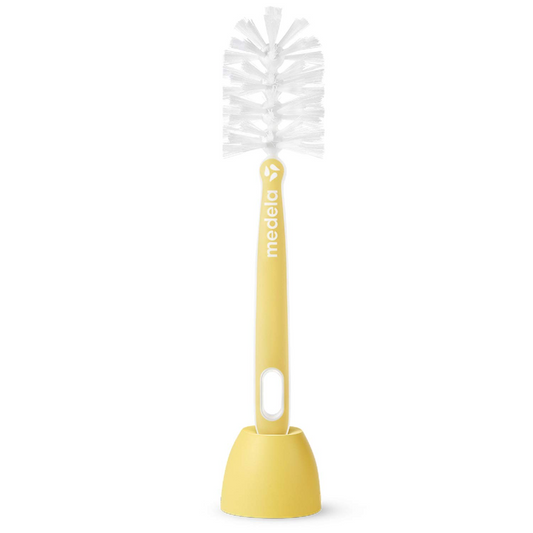 MEDELA 2v1 kartáč na čištění dudlíků a lahví 30 cm + stojan