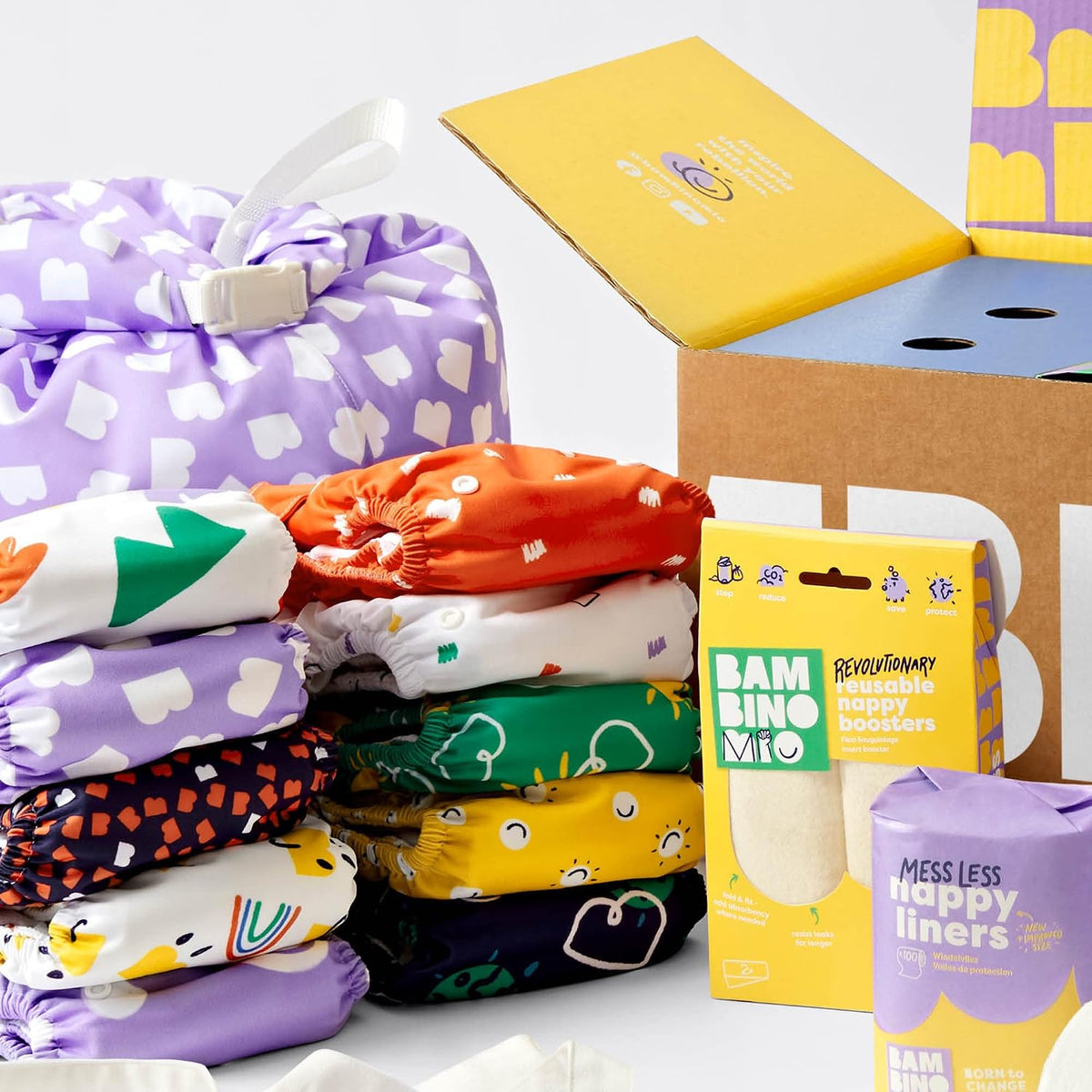BAMBINO MIO duża torba na mokre pieluchy Wetbag wśród wielorazowych pieluszek Bambino Mio i akcesoriów
