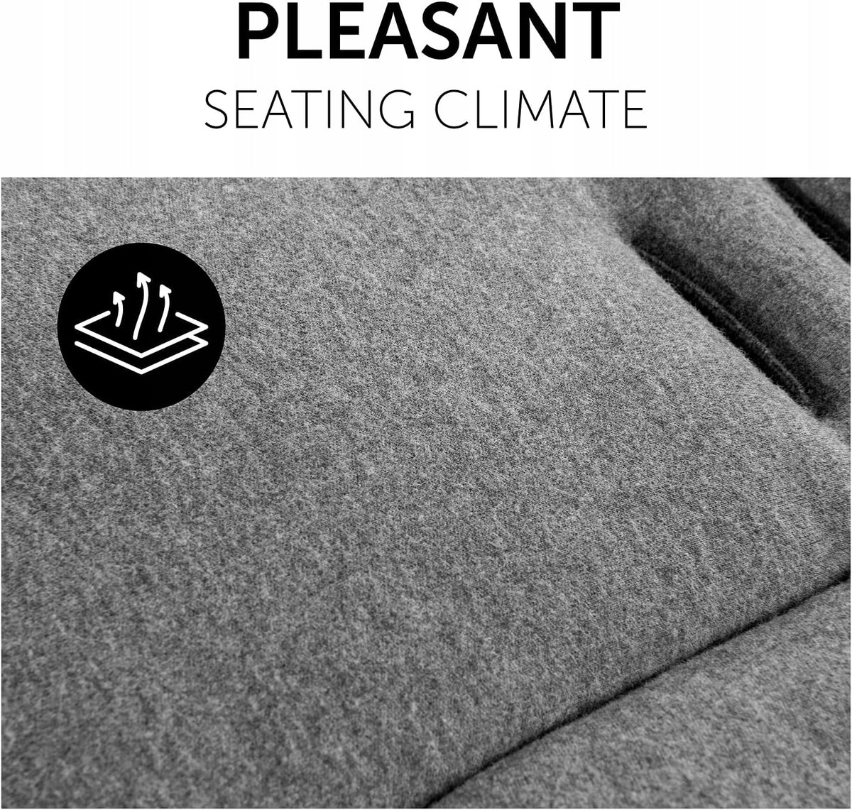 HAUCK uniwersalna wkładka do wózków spacerowych, szara, zapewnia przyjemny klimat siedzenia i komfort w spacerówce
