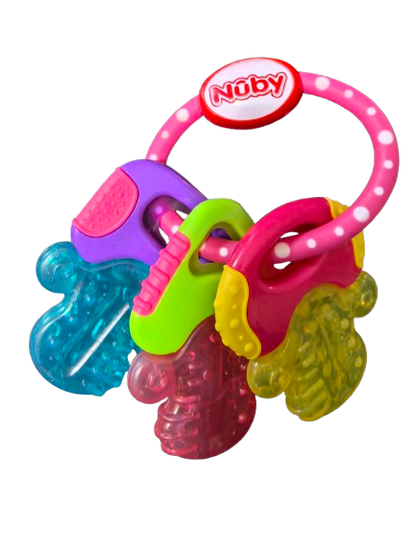 NUBY IcyBite anneau de dentition réfrigérant en silicone 9 x 14 cm CLÉS