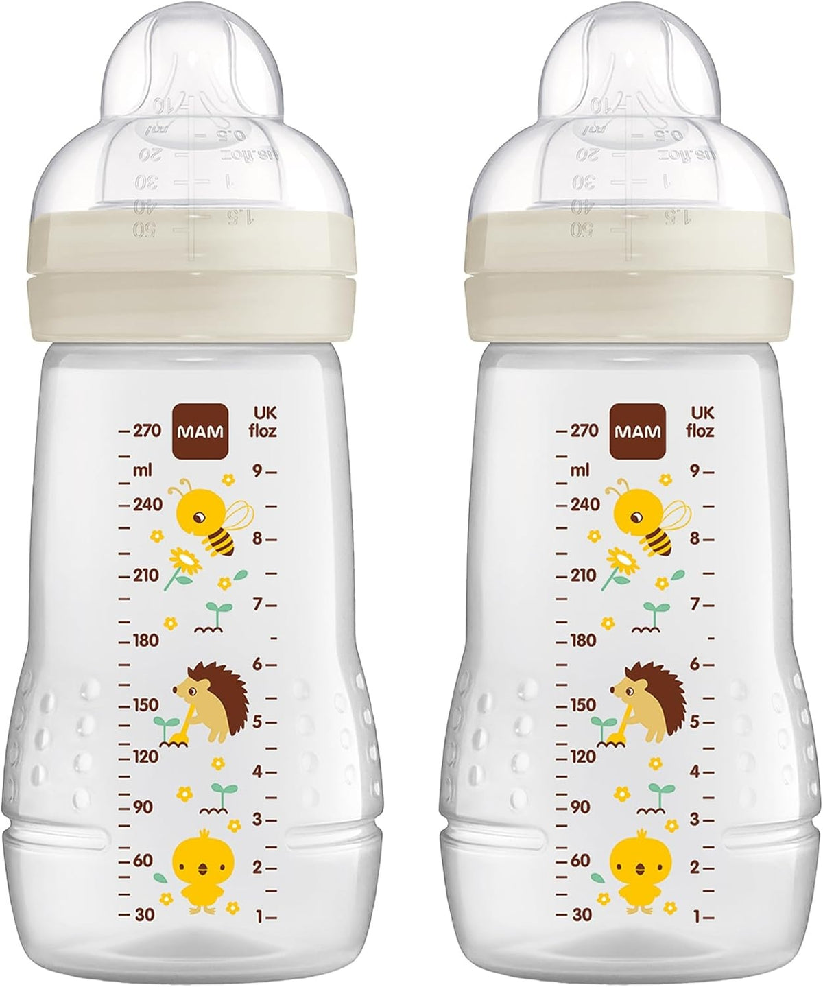 MAM Easy Active zestaw butelek 2x 270 ml wiek 0+ smoczek 1 ŁĄKA – nowy – zdjęcie 1