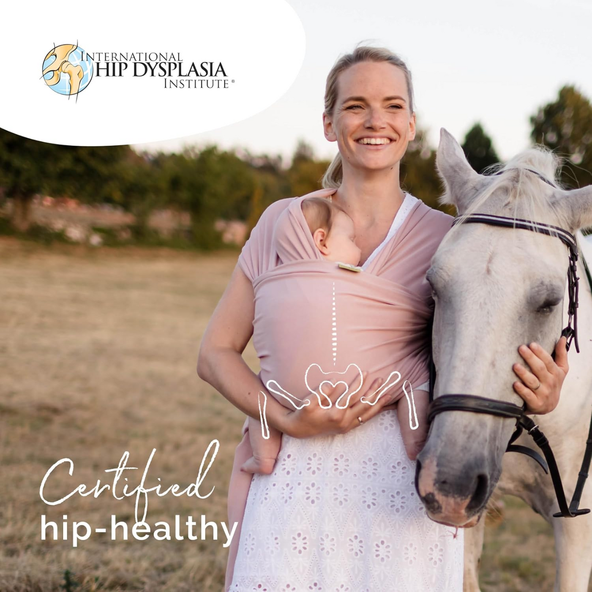 BOBA WRAP chusta elastyczna do noszenia dziecka do 15 kg, certyfikowana hip-healthy