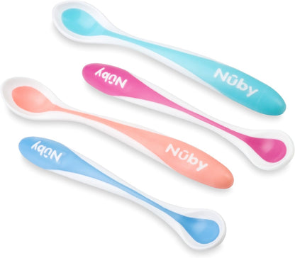 NUBY cucchiaini Hot Safe con sensore di temperatura 3 m+ x4