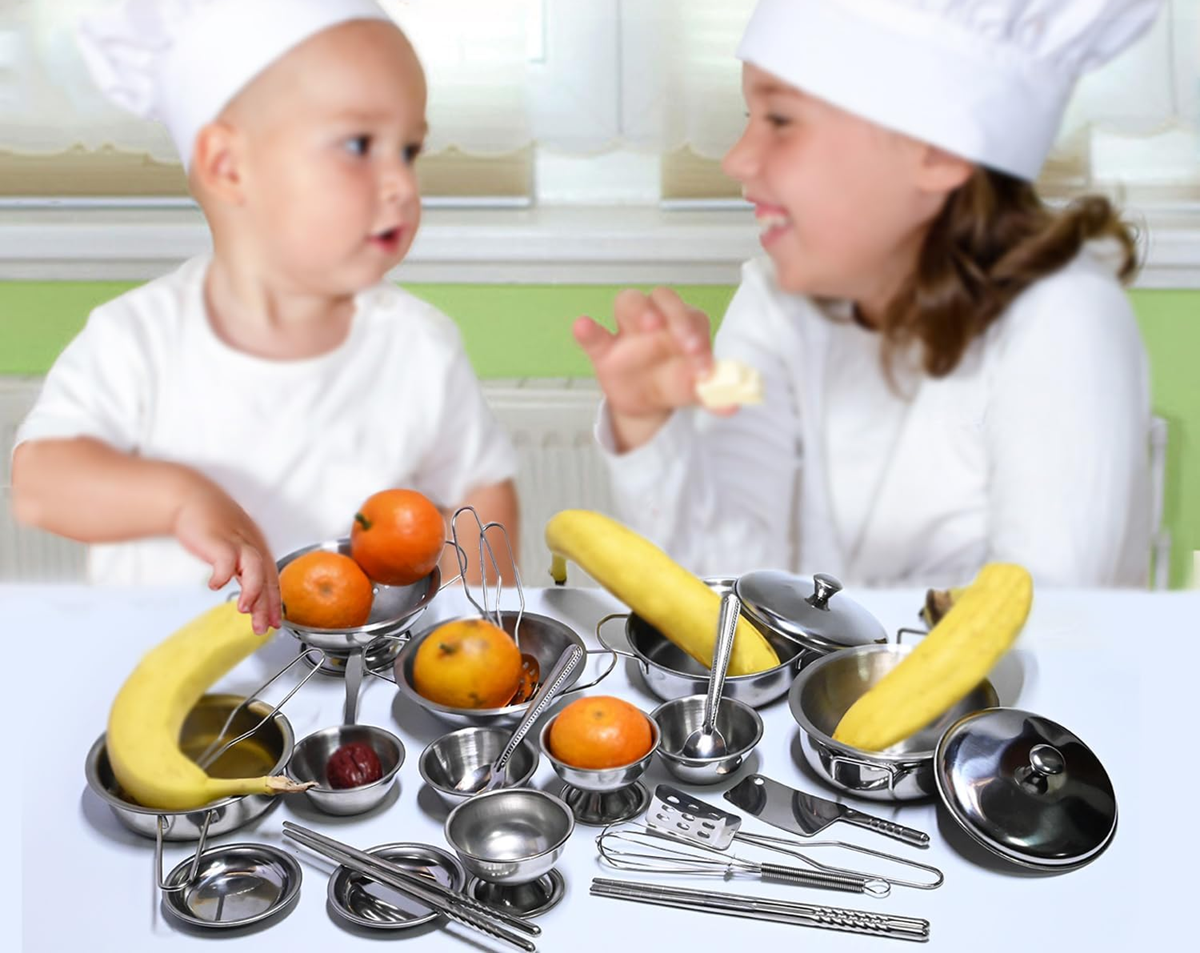 ENPEI mini akcesoria kuchenne ze stali nierdzewnej 27 elementów 3 l+