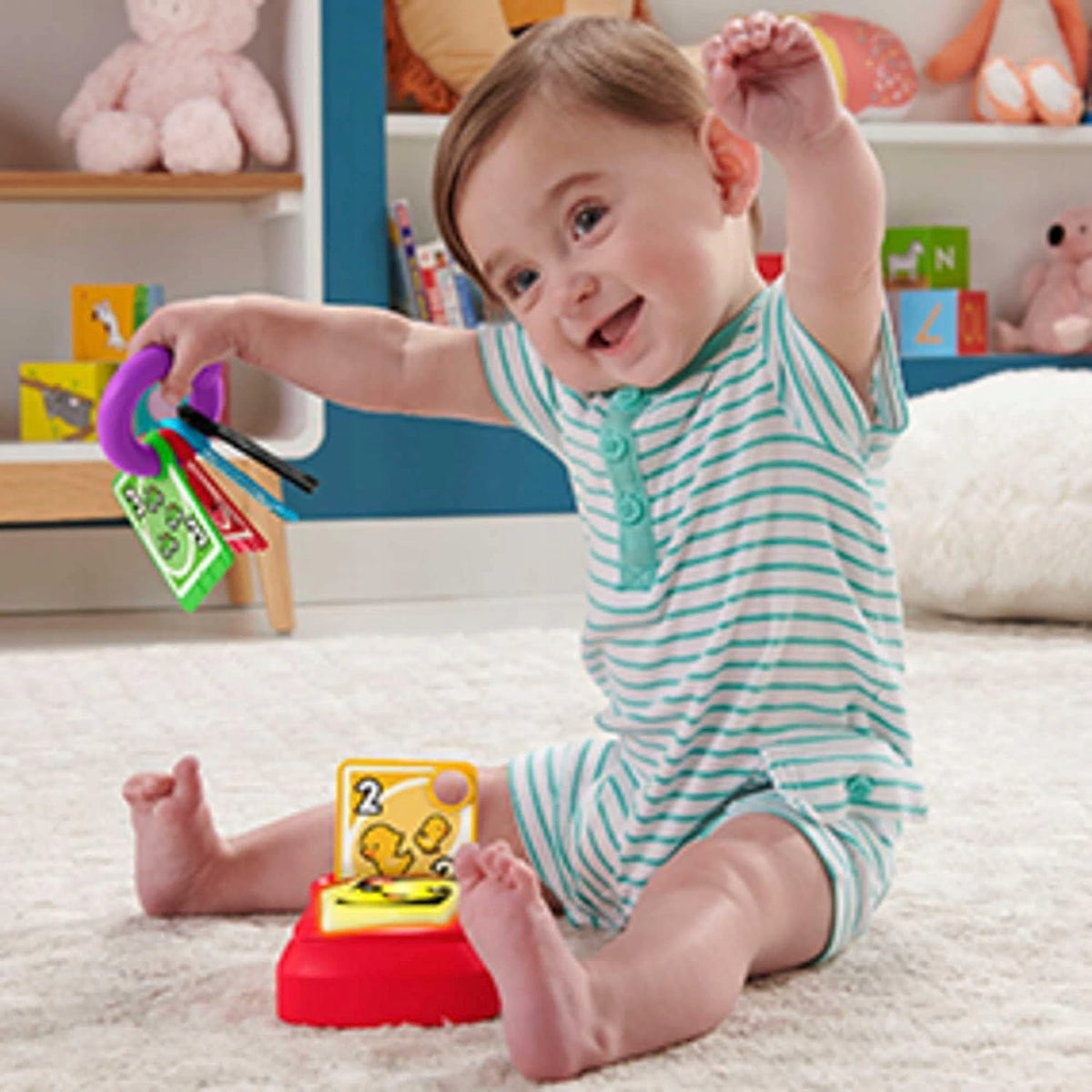 FISHER-PRICE światła muzyka frazy j. niemiecki UNO interaktywna zabawka edukacyjna dla niemowląt