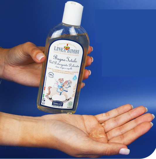 HELAN Linea Bimbi gel de bain et shampooing aux protéines d’amande 250 ml 0+