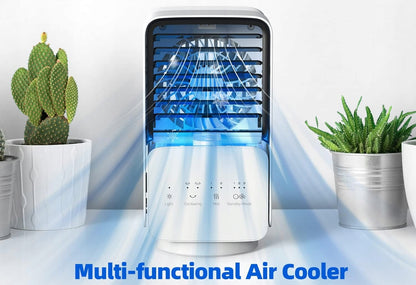 OMISOON Air Cooler mini climatiseur 700 ml avec panneau tactile et lampe