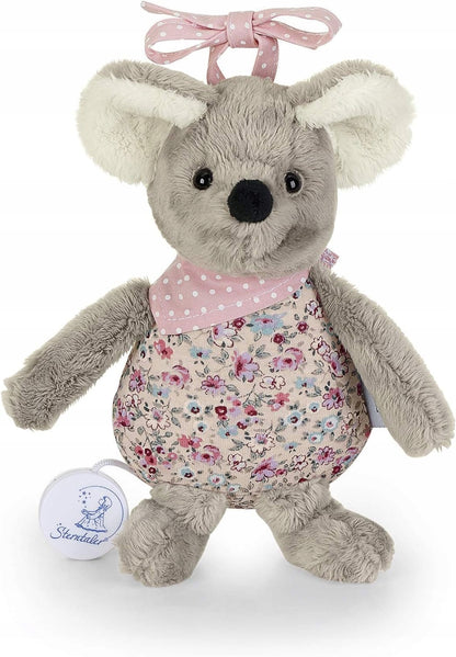 STERNTALER Myszka Mabel z pozytywką 18 cm "N przytulanka z kołysanką dla niemowląt, miękka pluszowa myszka