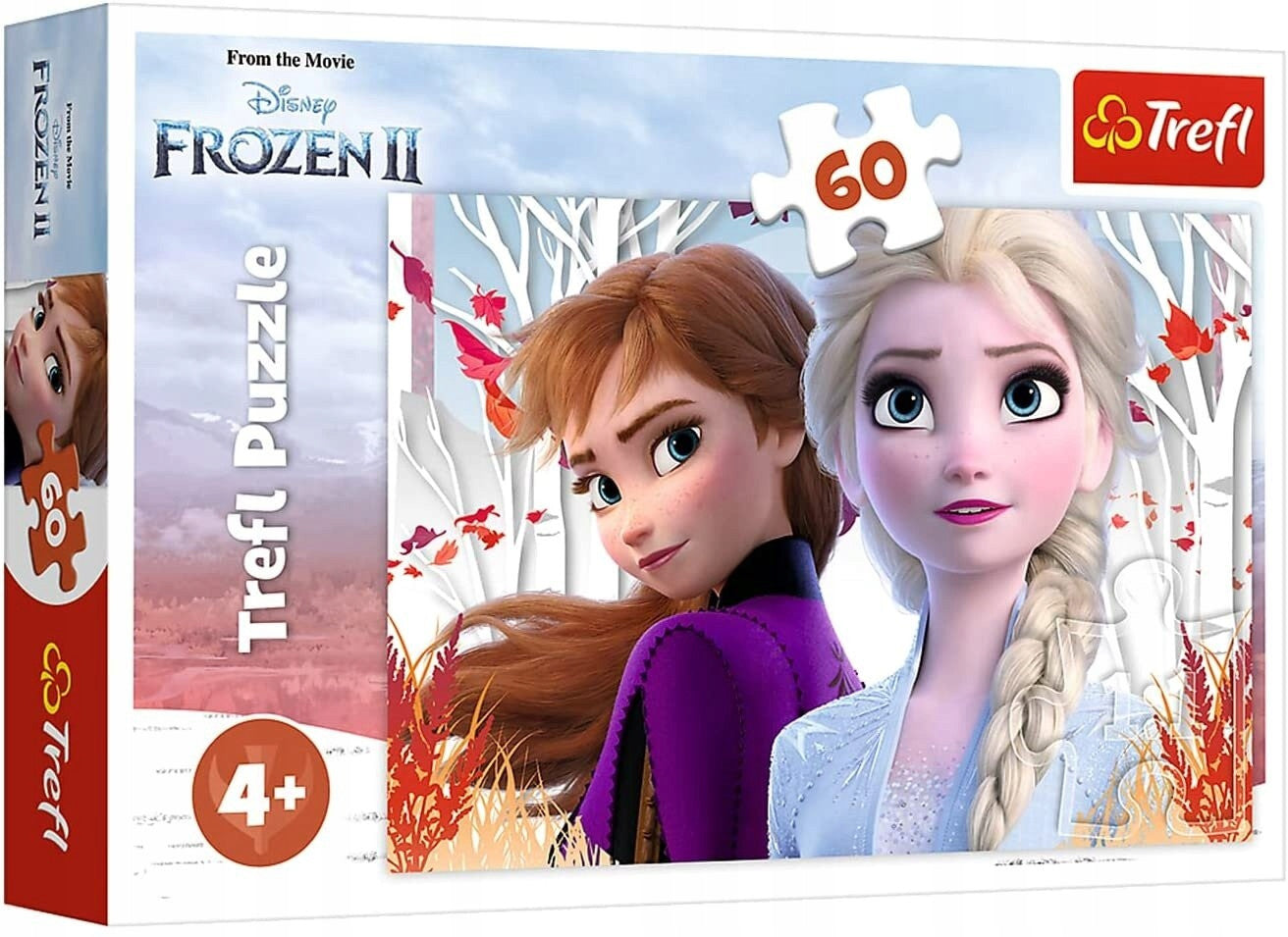 TREFL Puzzle Zauberwelt von Anna und Elsa DIE EISKÖNIGIN 60 Teile ab 4 Jahren