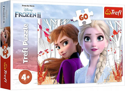 TREFL Puzzle Zauberwelt von Anna und Elsa DIE EISKÖNIGIN 60 Teile ab 4 Jahren