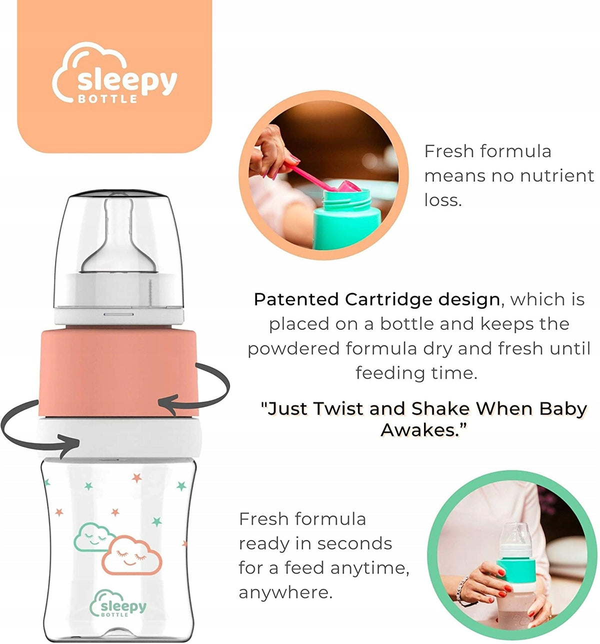 SLEEPY BOTTLE zestaw startowy podgrzewacz z butelk – zdjęcie produktu 6