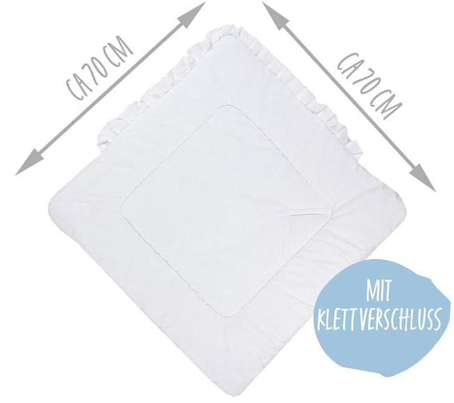 TUPTAM nid d’ange 70 x 70 cm avec volant