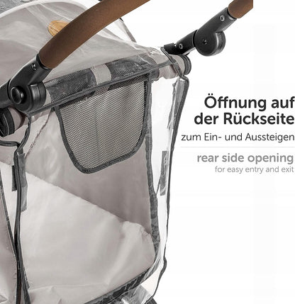 ZAMBOO folia przeciwdeszczowa TOGFIT wózek dla psa z tylnym wejściem i osłoną przeciw deszczowi