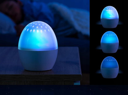 REER Starlino lampka nocna i projektor gwiazd 4 kolory LED, niebieskie światło i gwiazdki do pokoju dziecięcego
