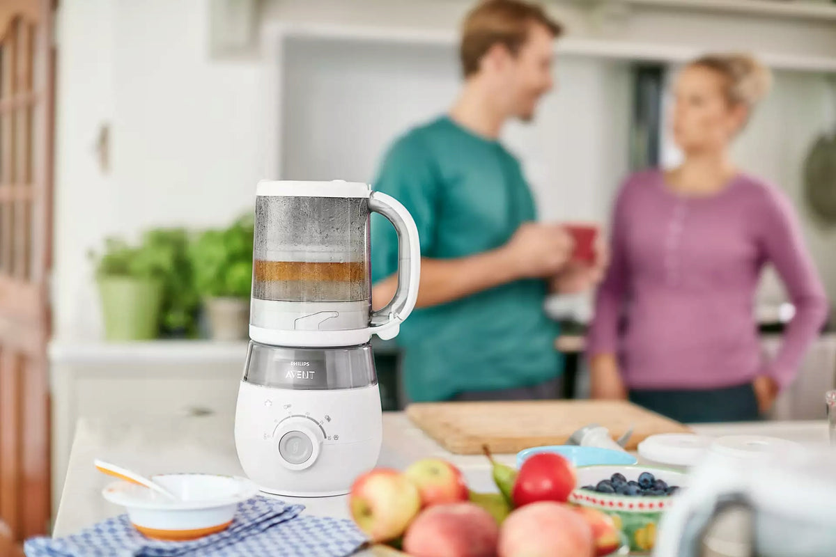 PHILIPS AVENT SCF883/01 4w1 parowar mikser 1000ml w kuchni, biały, do przygotowywania posiłków dla dziecka