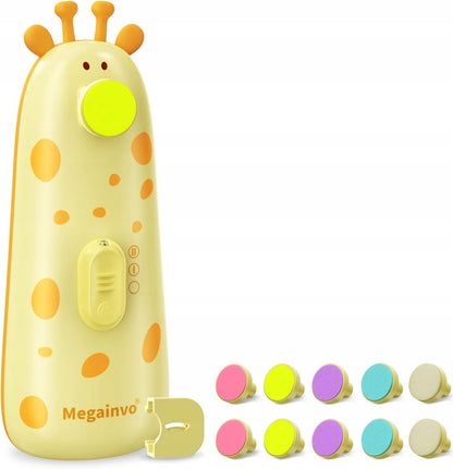MEGAINVO lime à ongles électrique avec lampe LED, 10 embouts