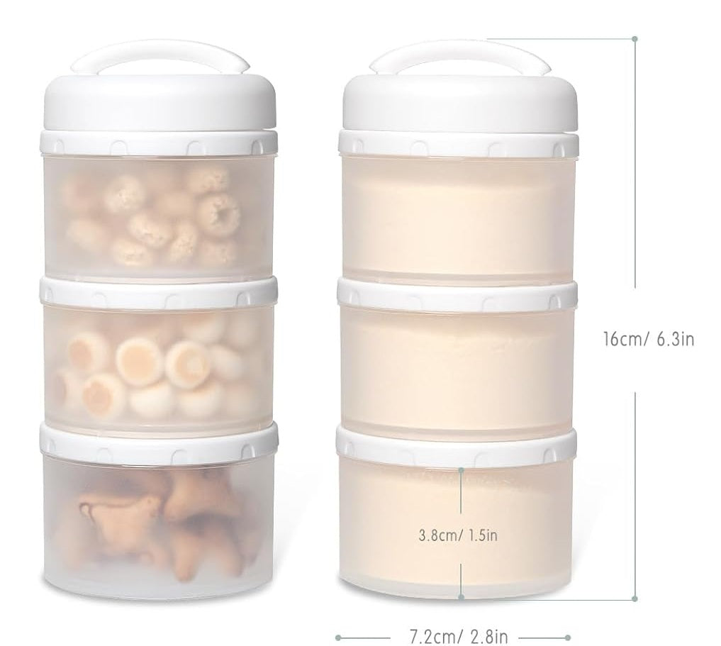 TERMICHY récipients pour lait infantile et en-cas, 2 pièces, 6 x 60 g