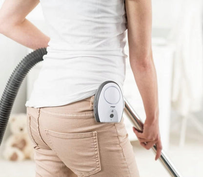 REER Rigi Digital cyfrowa niania elektroniczna FHSS z przypiętym nadajnikiem do paska, biało-szara