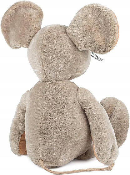 SCHAFFER Mysz Eddi pluszowa przytulanka 37 cm, miękka szaro-brązowa myszka dla dzieci 0+