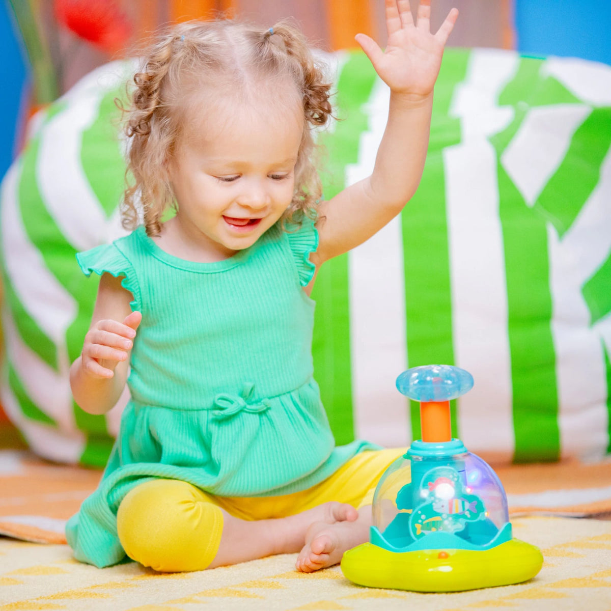 Bright Starts Press Glow Spinner jouet musical 6m+