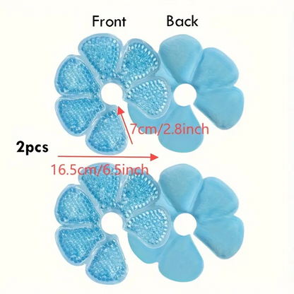 COMPRESSES x 2 poches de gel pour seins CHAUD FROID