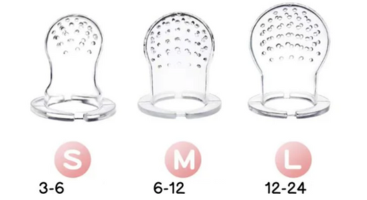 STONNY anneau de dentition distributeur de fruits pour enfants 3-24 mois 2 pièces + 6 embouts et 2 cuillères
