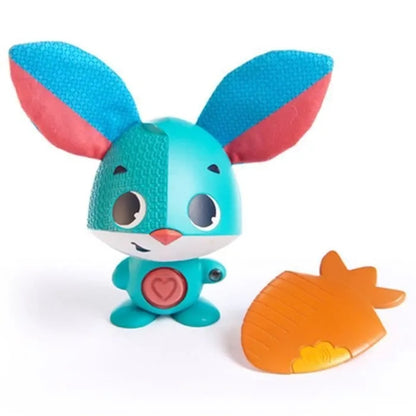 TINY LOVE wonder buddies KRÓLIK THOMAS 12msc+ interaktywna zabawka edukacyjna dla dziecka, kolorowy królik z akcesorium