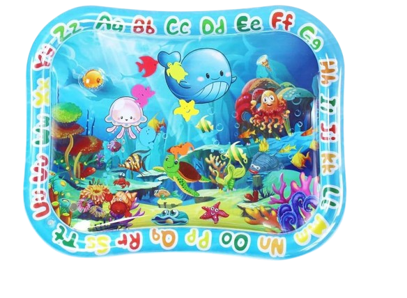 GARNHLOB mata wodna do zabawy na brzuszku 75 x 95 cm STWORZENIA MORSKIE