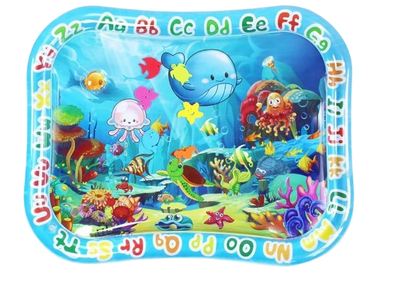 GARNHLOB mata wodna do zabawy na brzuszku 75 x 95 cm STWORZENIA MORSKIE – em oceanu kolor niebieski wiek 3-12 m wymiary 75…