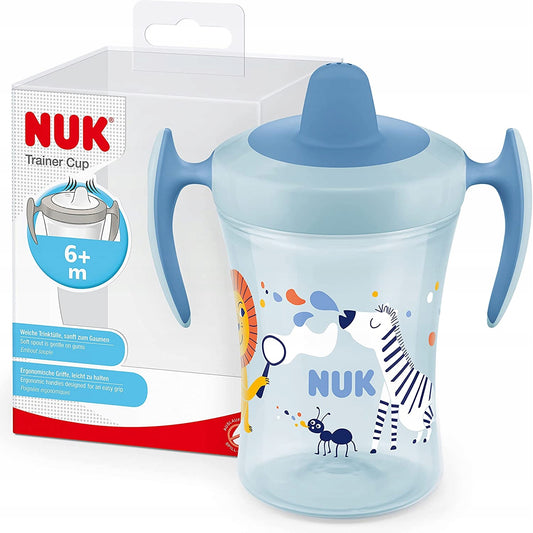 NUK Trainer Cup COPO ANTIGOTA leão e zebra 6 m+ 230 ml