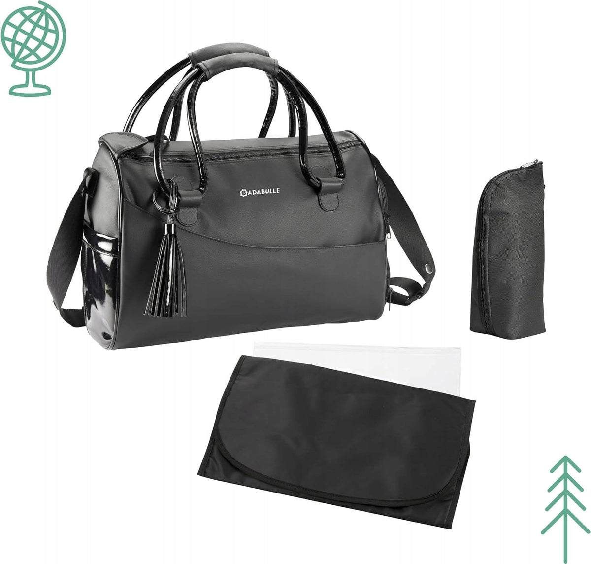 BADABULLE sac pour poussette + accessoires GLOSSY