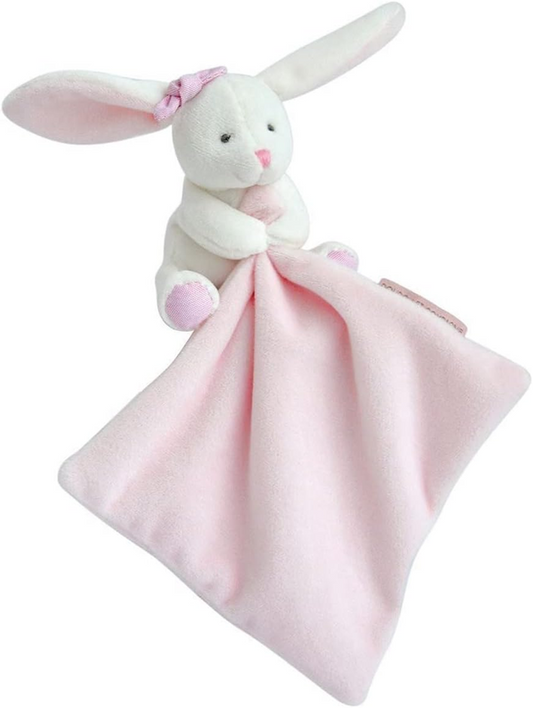 DOUDOU ET COMPAGNIE komfortfilt gosleksak KANIN 17 x 17 cm