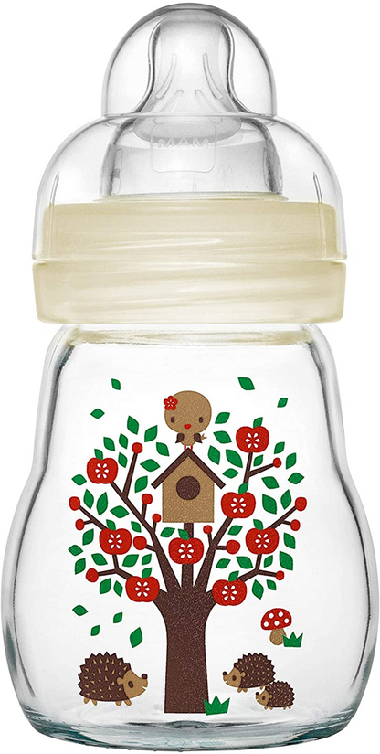 MAM Feel Good butelka szklana 170 ml 0 m+ smoczek 1 "O