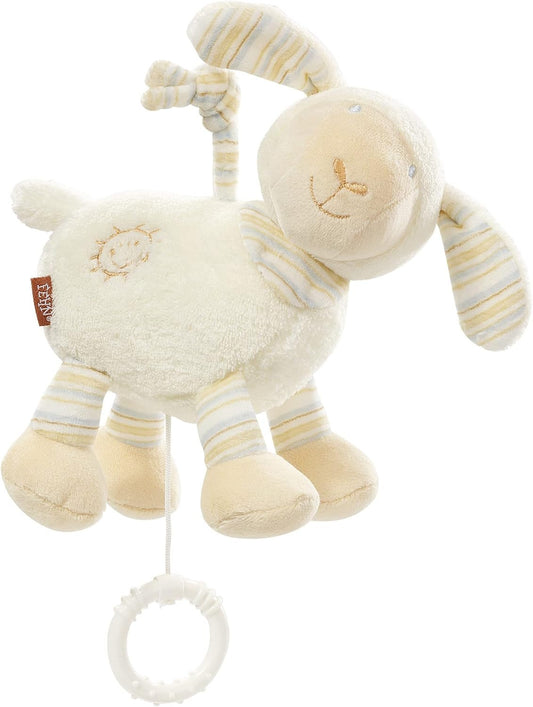 FEHN attache peluche avec boîte à musique MOUTON 17 cm berceuse de Brahms