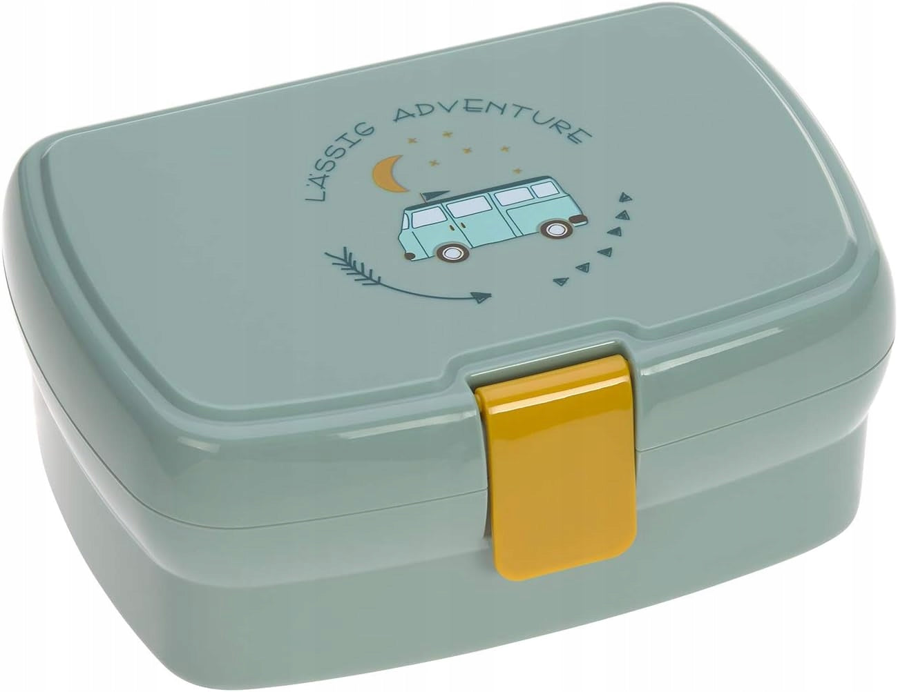 LASSIG Brotdose mit herausnehmbarem Snack-Tablett, 460 ml