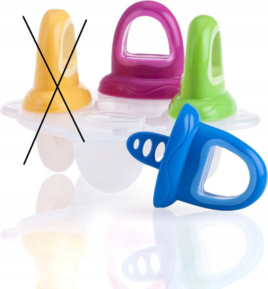 NUBY foremki do lodów x3 w kształcie smoczka 6m+