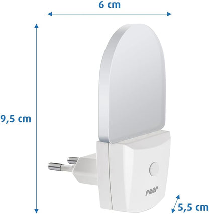 REER NightGuide veilleuse LED à brancher avec interrupteur 6 x 9,5 cm