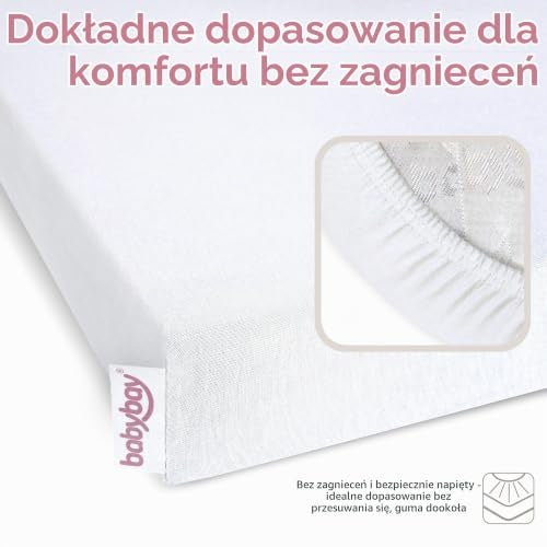 BABYBAY Deluxe Organic drap-housse 89x50 cm blanc