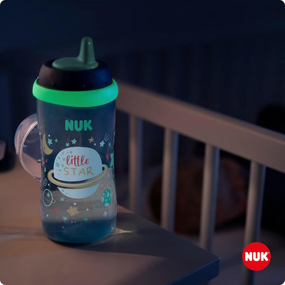 NUK Kiddy Cup biberon phosphorescent 300 ml 12 m+ ESPACE