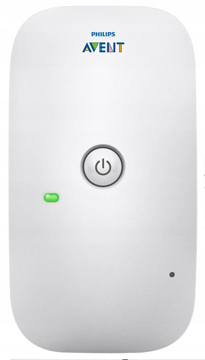 PHILIPS AVENT SCD503 niania elektroniczna DECT, biała jednostka dziecka z przyciskiem i wskaźnikiem LED