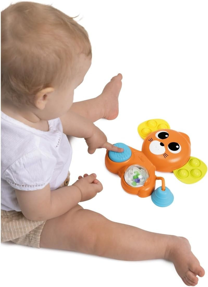CHICCO Souris sensorielle avec hochet et pouët Pop It 18 x 19 cm