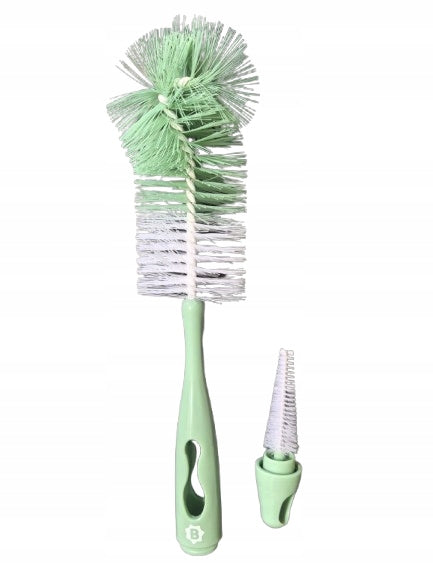 BADABULLE Brosse 2 en 1 pour nettoyer les biberons et tétines 28 cm
